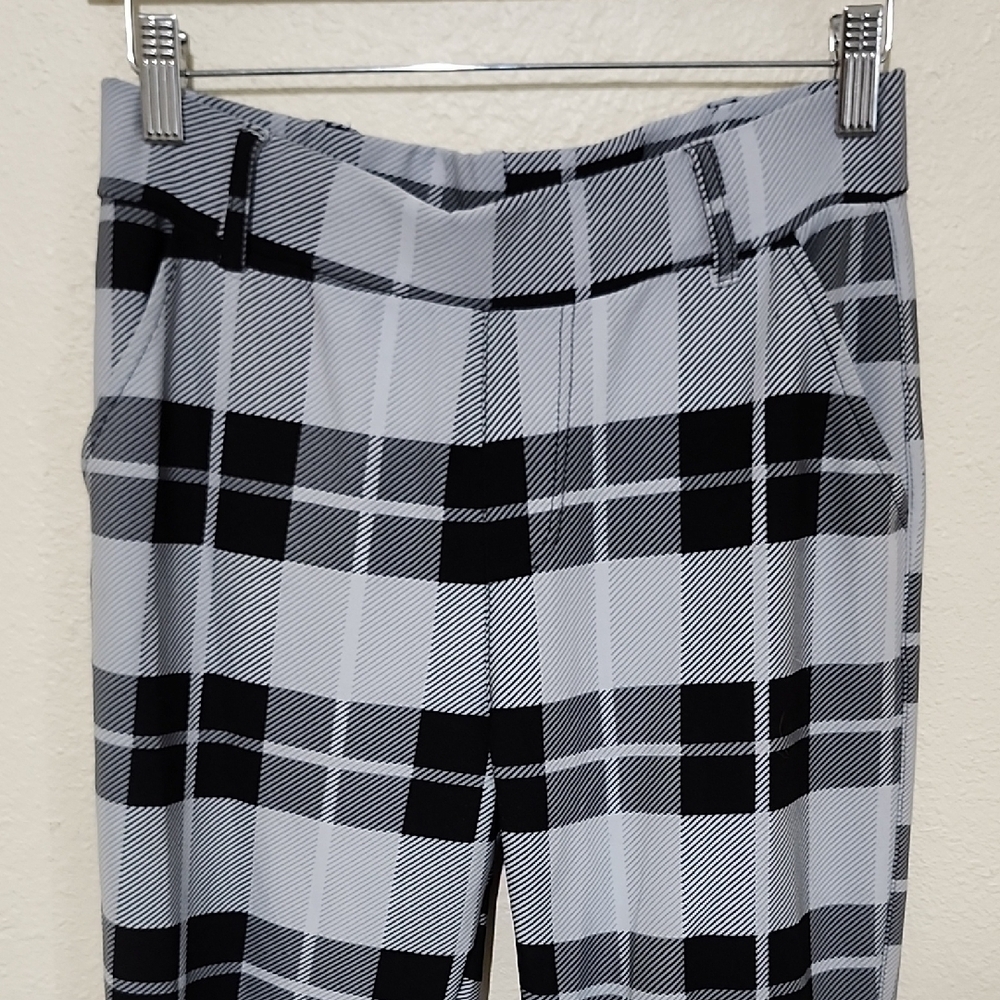 Kids Plaid Casual Pants - Black and Gray - Picture 3 of 8